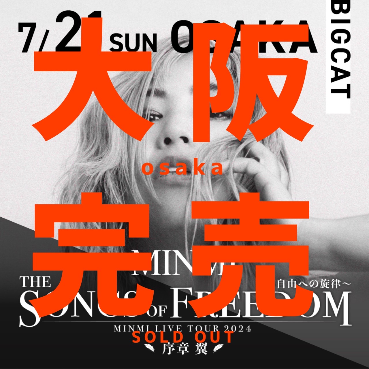 MINMI Live Tour 2024 “The Songs of Freedom”～自由への旋律～ 序章 翼　大阪完売